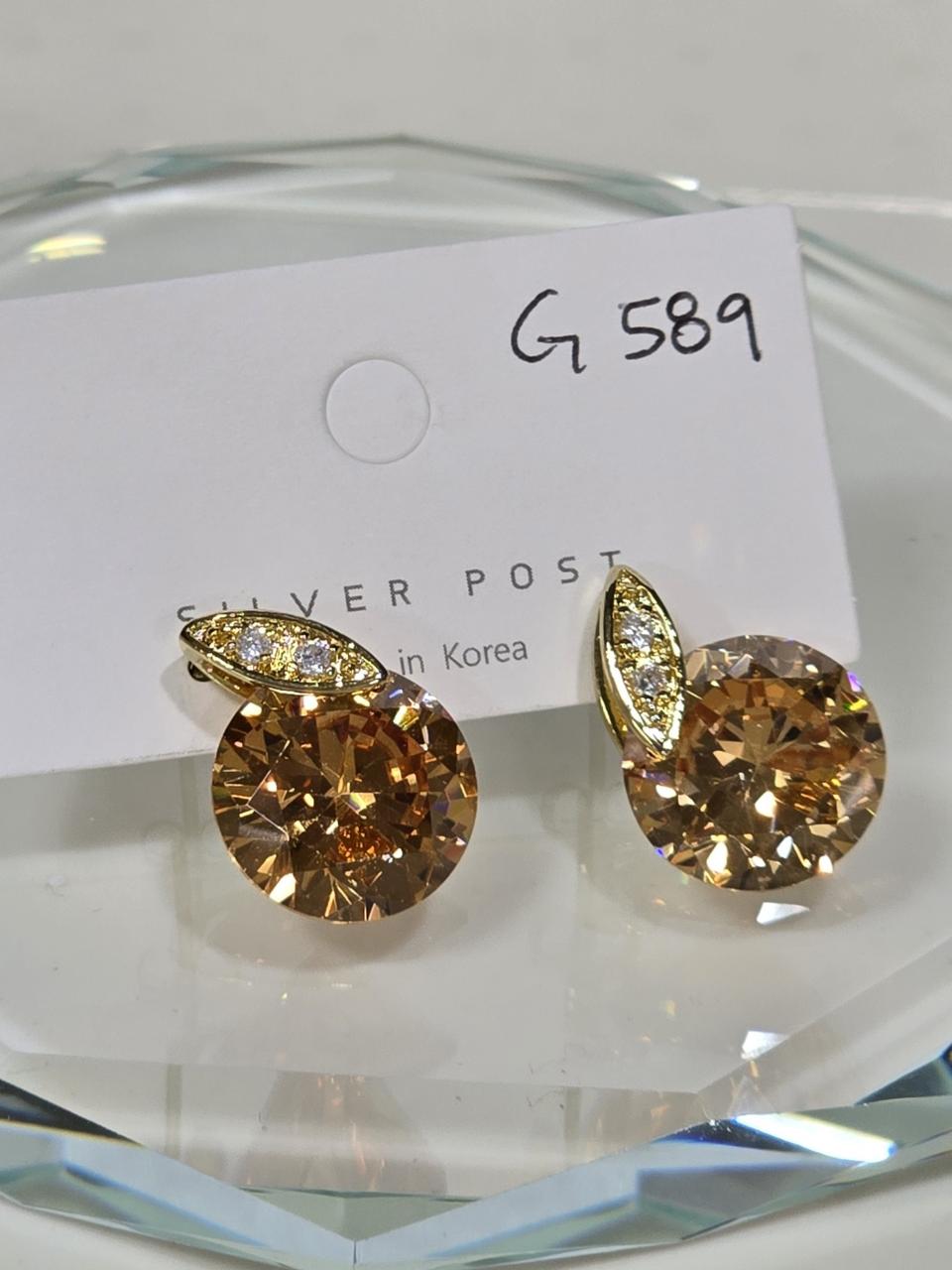 큐빅셋팅 드롭귀걸이