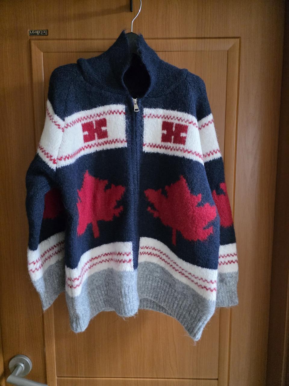 (새상품) 엄청 두툼한 투웨이 지퍼 가디건