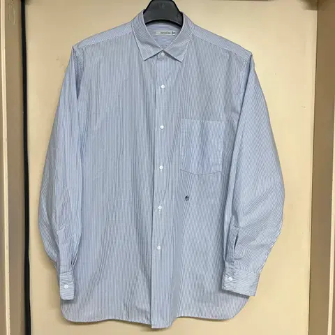 [M] 나나미카 윈드셔츠 블루 스트라이프 nanamica