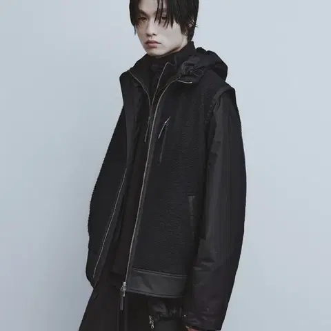 [L] 유스 오버사이즈드 쉐르파 베스트 youth