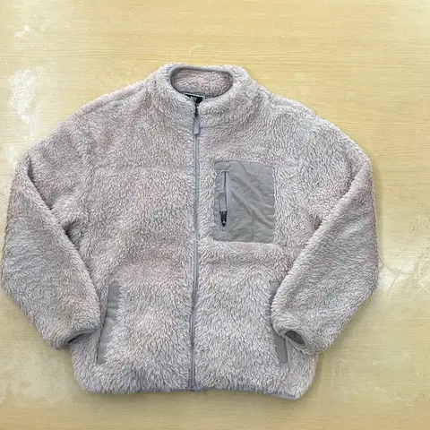 NII 니 후리스 뽀글이 부클 자켓 후리스 키즈 주니어 연보라색