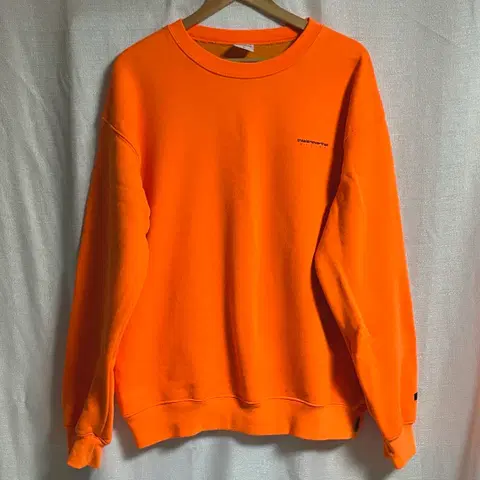 디스이즈네버댓 오버핏 오렌지 맨투맨 티셔츠 M