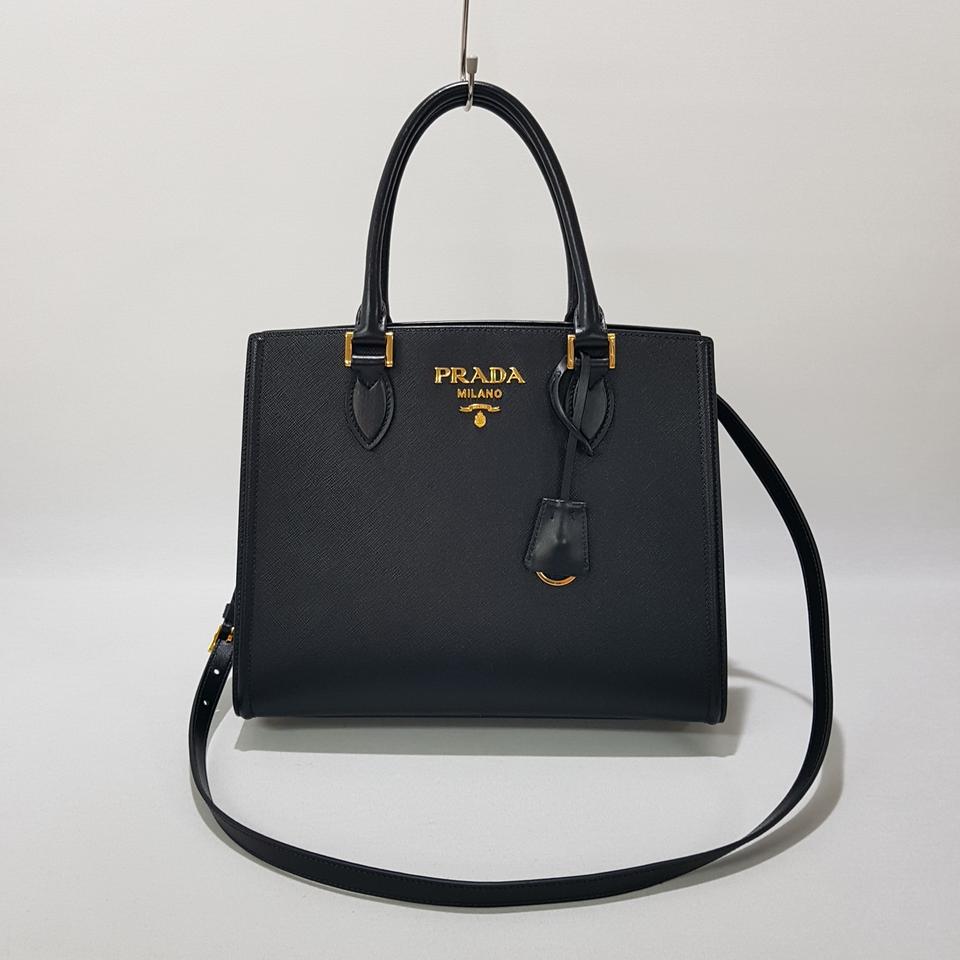 정품)프라다 투웨이 사피아노 레더 토트백 1BA227