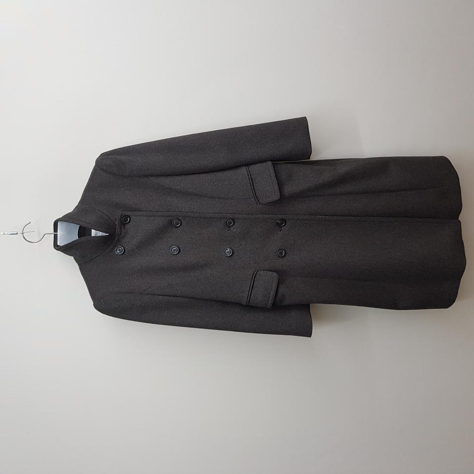 아르마니 꼴레지오니 이탈리아 울 더블 롱코트 40사이즈