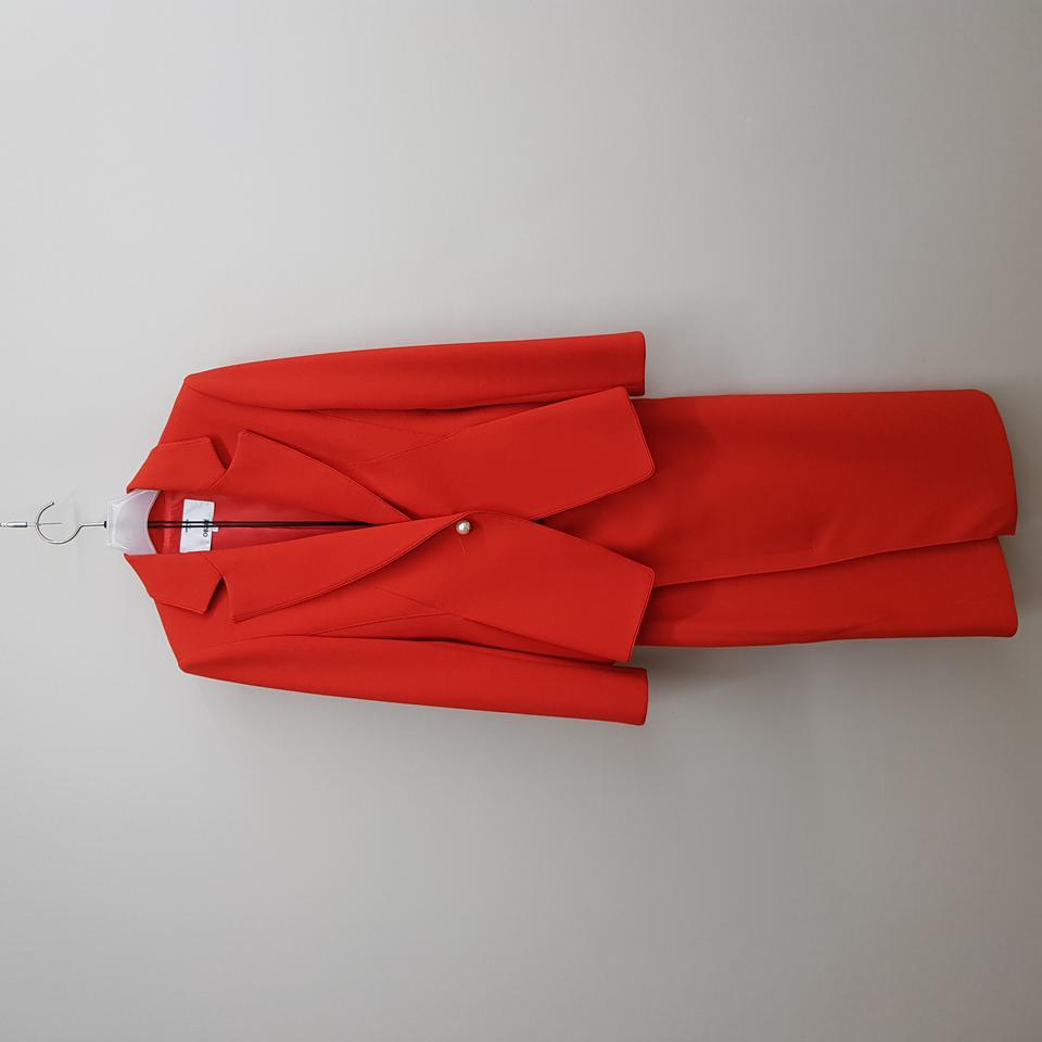 오브제 아카이브 스칼렛 싱글 자켓  미디 스커트 셋업 55사이즈