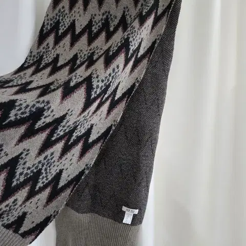 SJ SJ 패턴 울 머플러