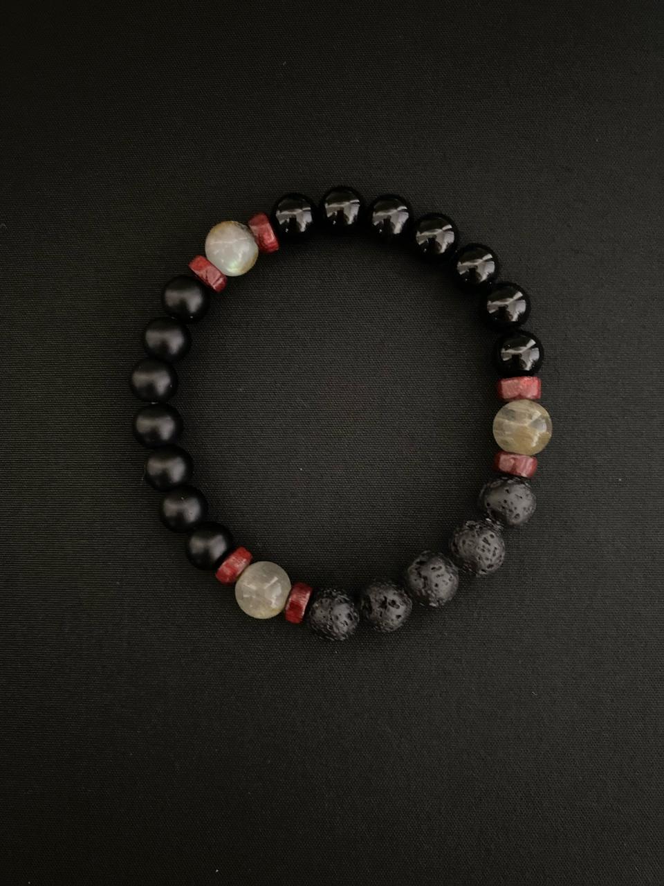 블랙 원석 팔찌