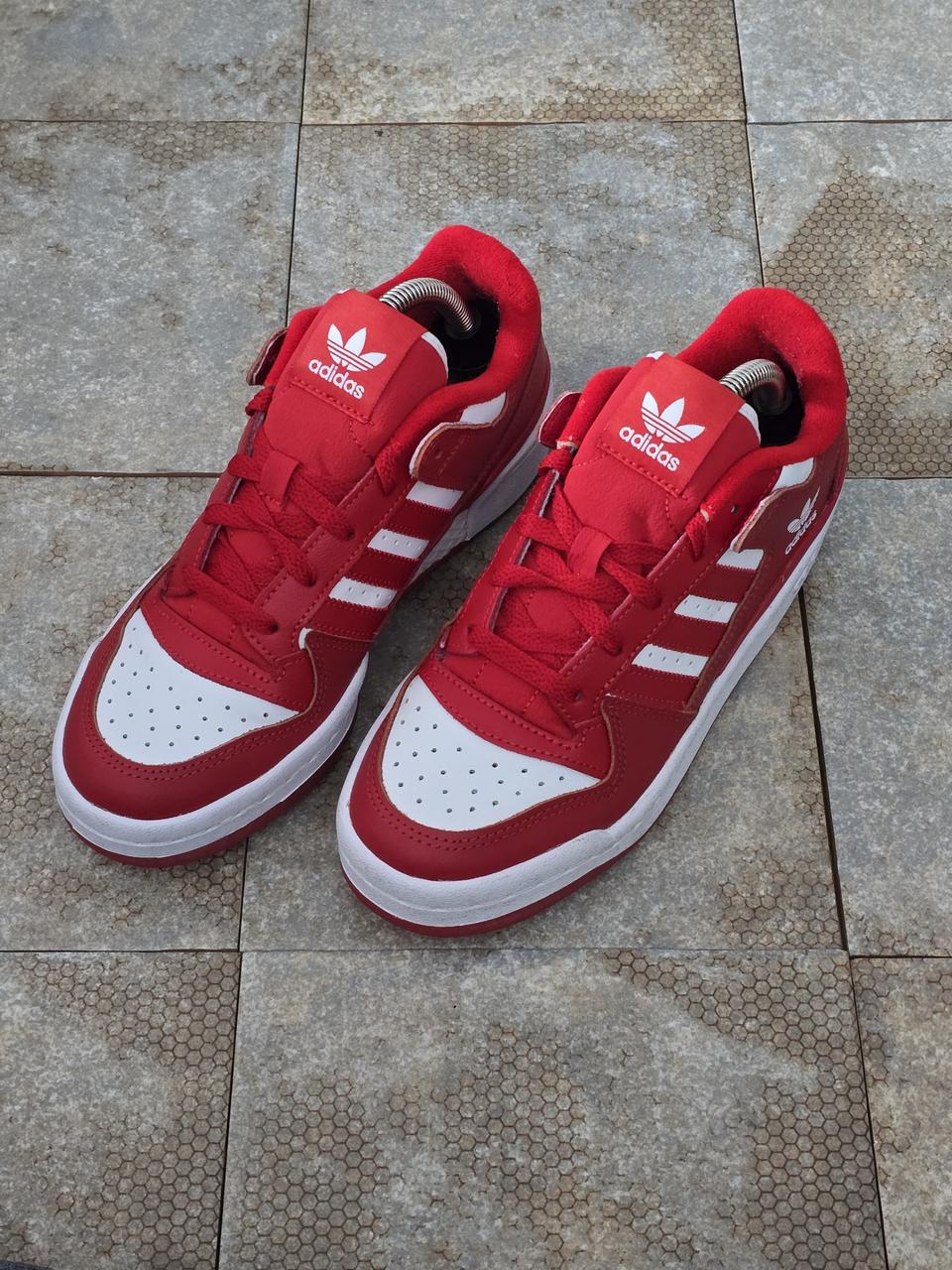 (230)아디다스 포럼 로우 스칼렛 스니커즈 운동화