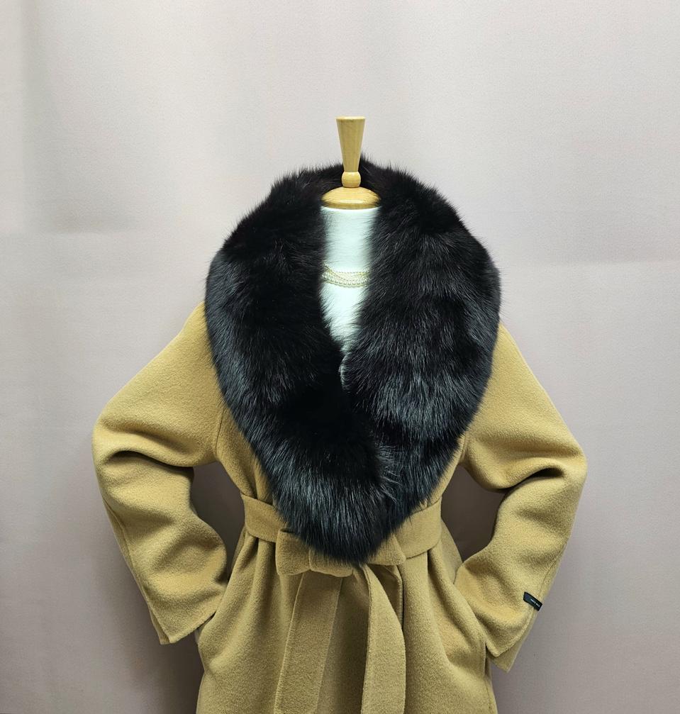 폭스퍼 집게 목도리 머플러 넥워머