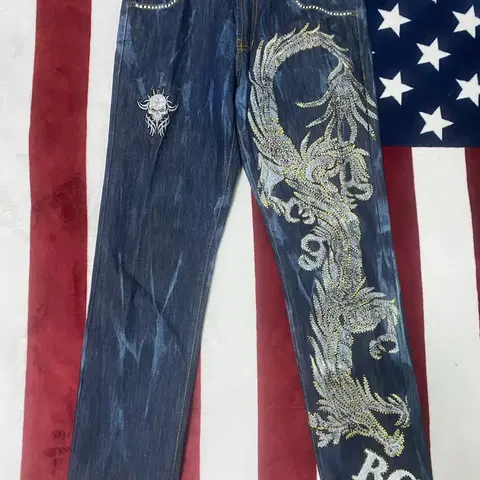 게스 할리커스텀 청바지