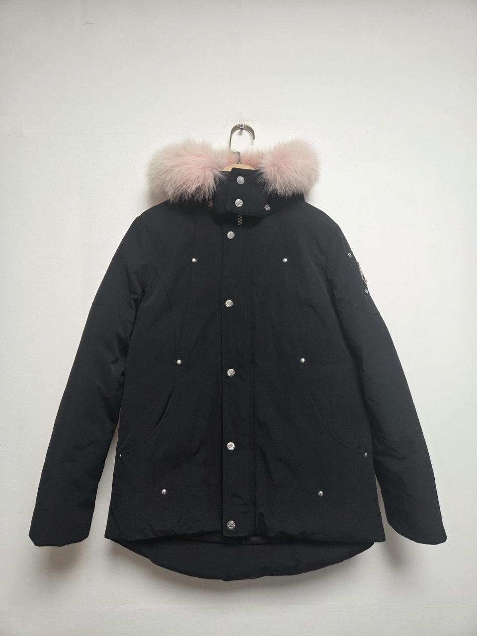 무스너클 키즈 핑크폭스퍼 덕다운 패딩 블랙(8-10Y)