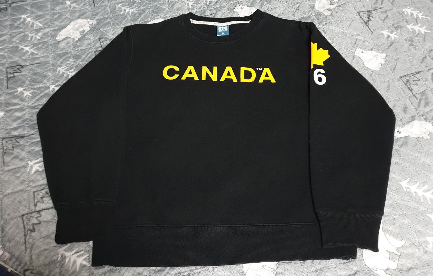 그랜피니 캐나다 기모 맨투맨 블랙 (M)