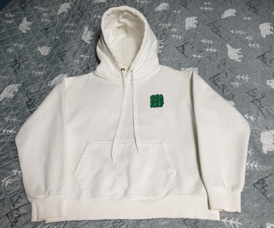 그랜피니 스퀘어 크루넥 기모 후드티 (M)