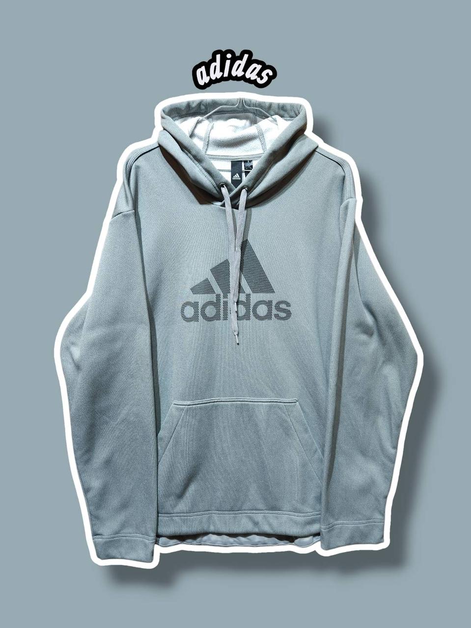 XL/ 아디다스 기모 후드티 그레이 /1216