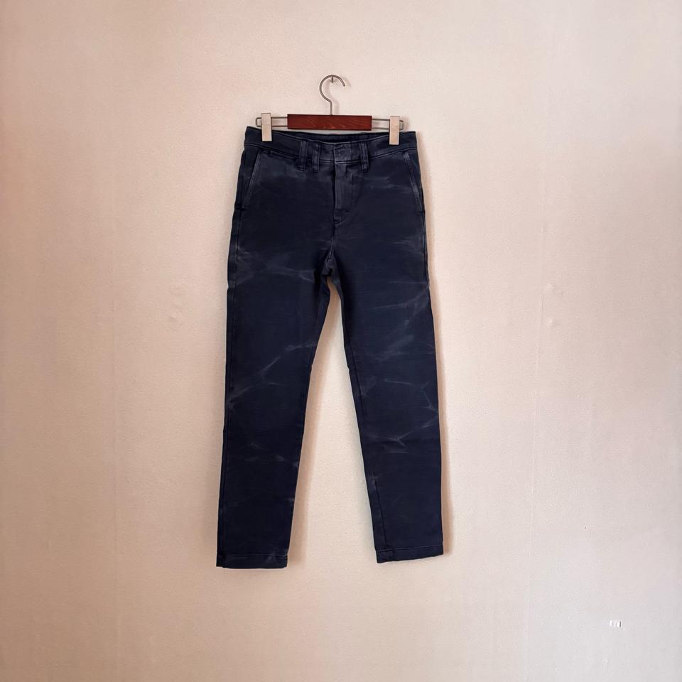 폴로 랄프로렌 가먼트다잉 면바지 26 빈티지 네이비 나염 워싱