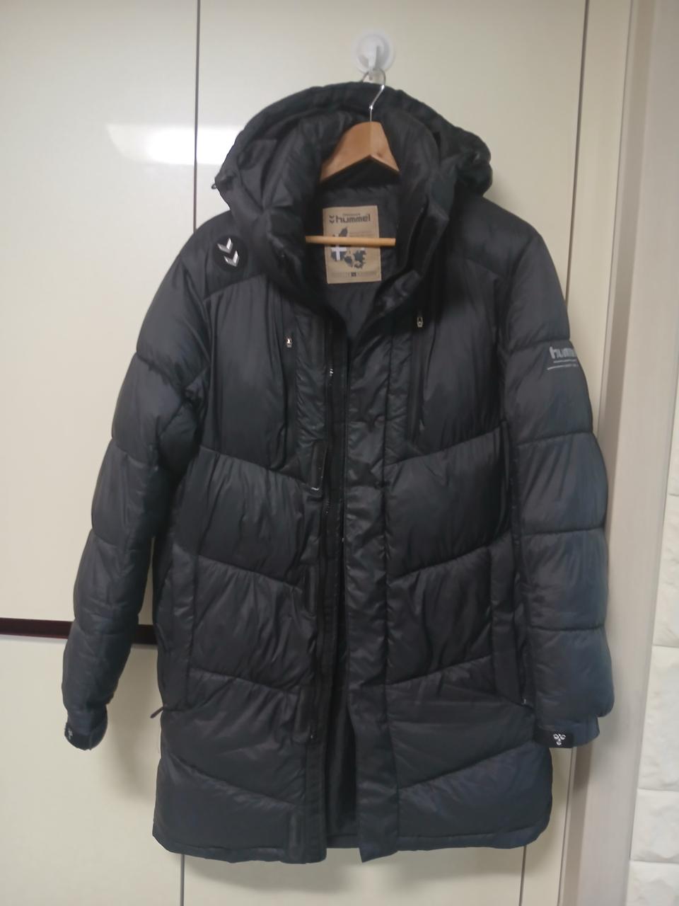 험멜 롱패딩 블랙 100