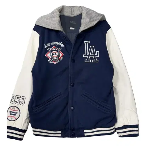 9세 엠엘비 LA다저스 네이비 스타디움 자켓