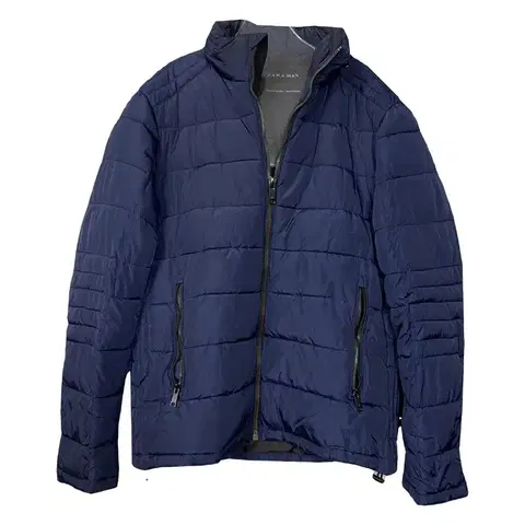 자라 네이비 캐주얼 경량 패딩 M