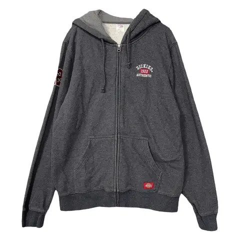 디키즈 그레이 로고 후드 집업 M