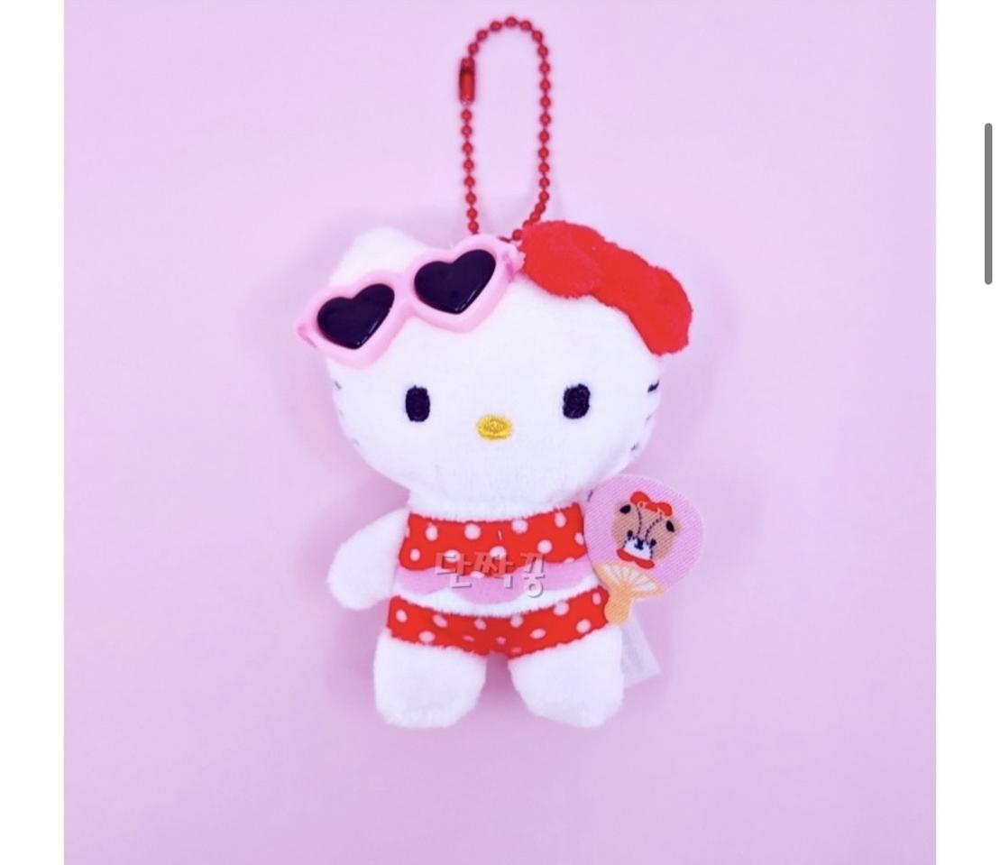 (새상품) 바캉스 키티인형키링