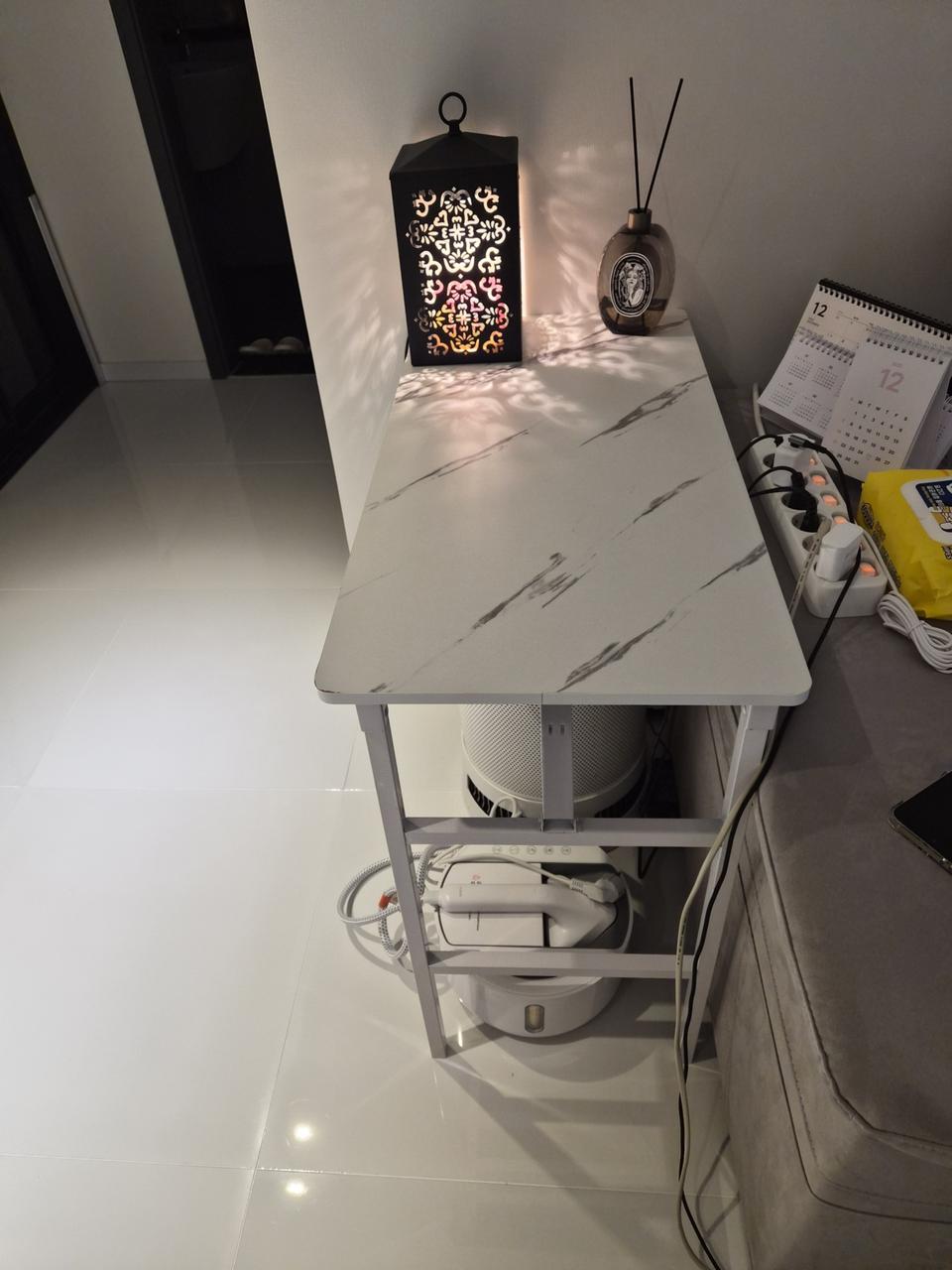 대리석 패턴 접이식 책상