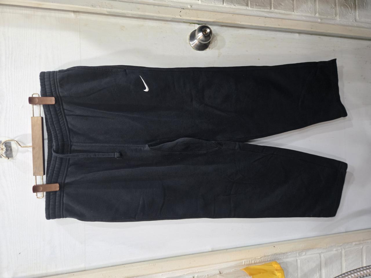 105,XL )) NIKE 나이키 블랙 기모 트레이닝복 바지!