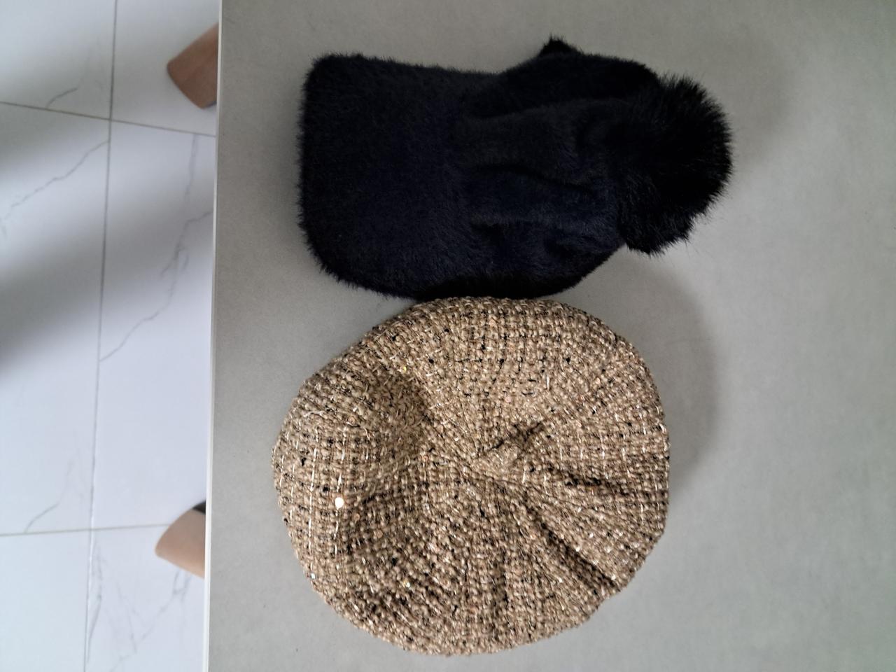 방울챙모자. 베레모는새상품. 두개다