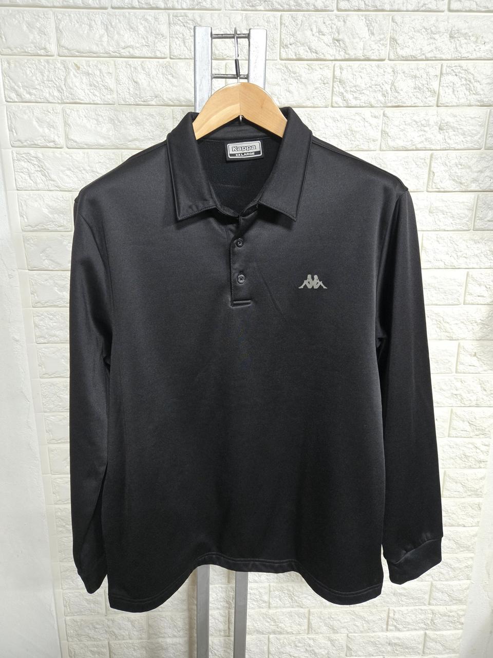 정품)카파 남성 긴팔 폴로 티셔츠 블랙 XX LARGE