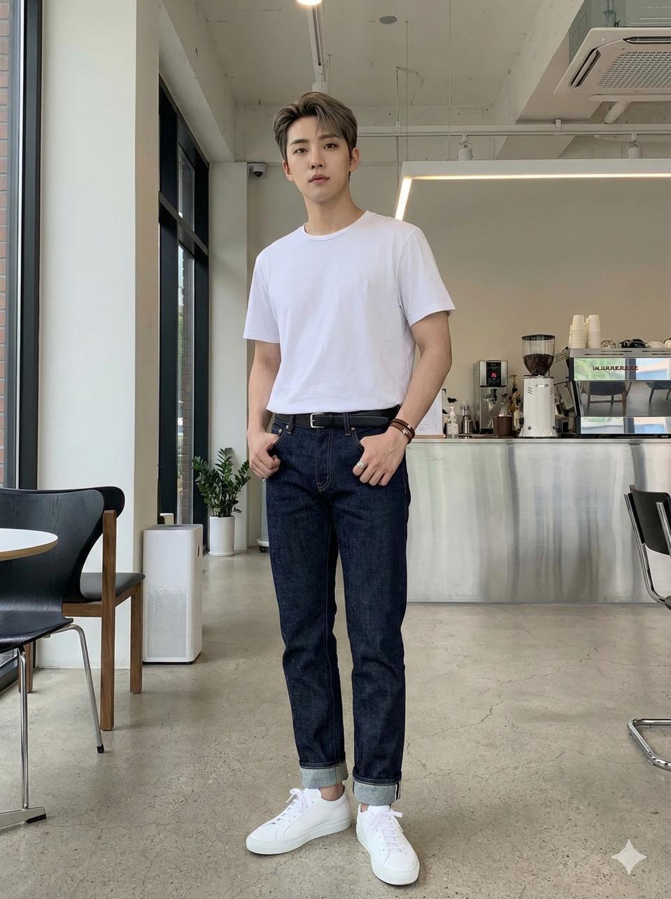 버버리 브릿 화이트 반팔 티셔츠_XL