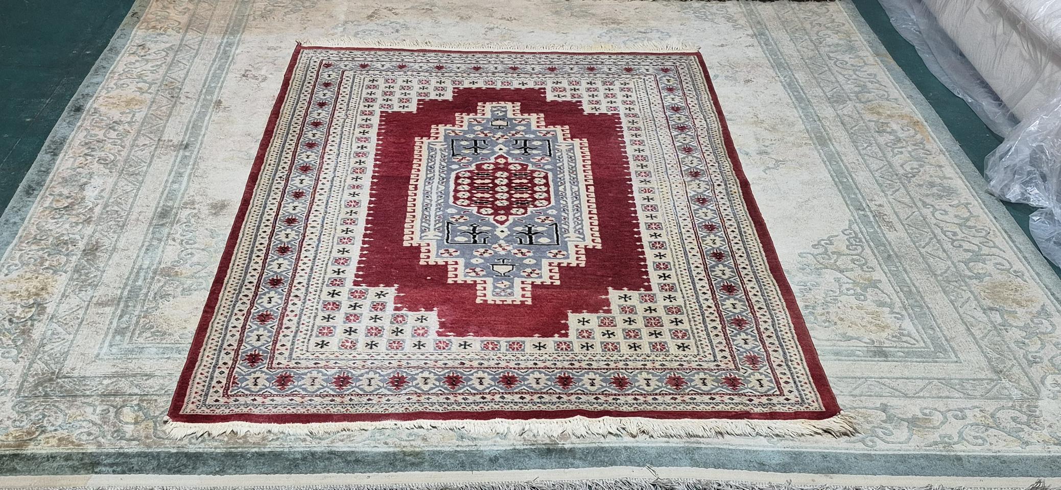 파키스탄 울실크 핸드메이드 카페트 - PA176 -