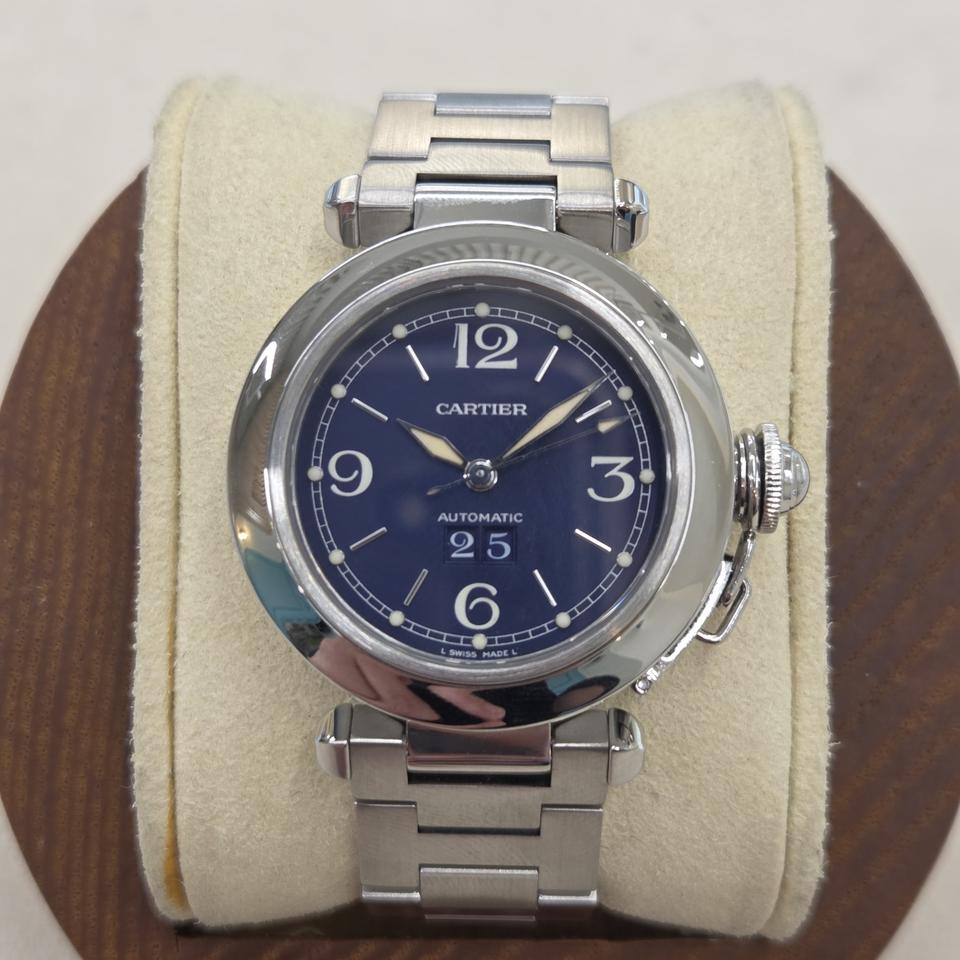 까르띠에 파샤 청판 스틸 오토매틱 36mm