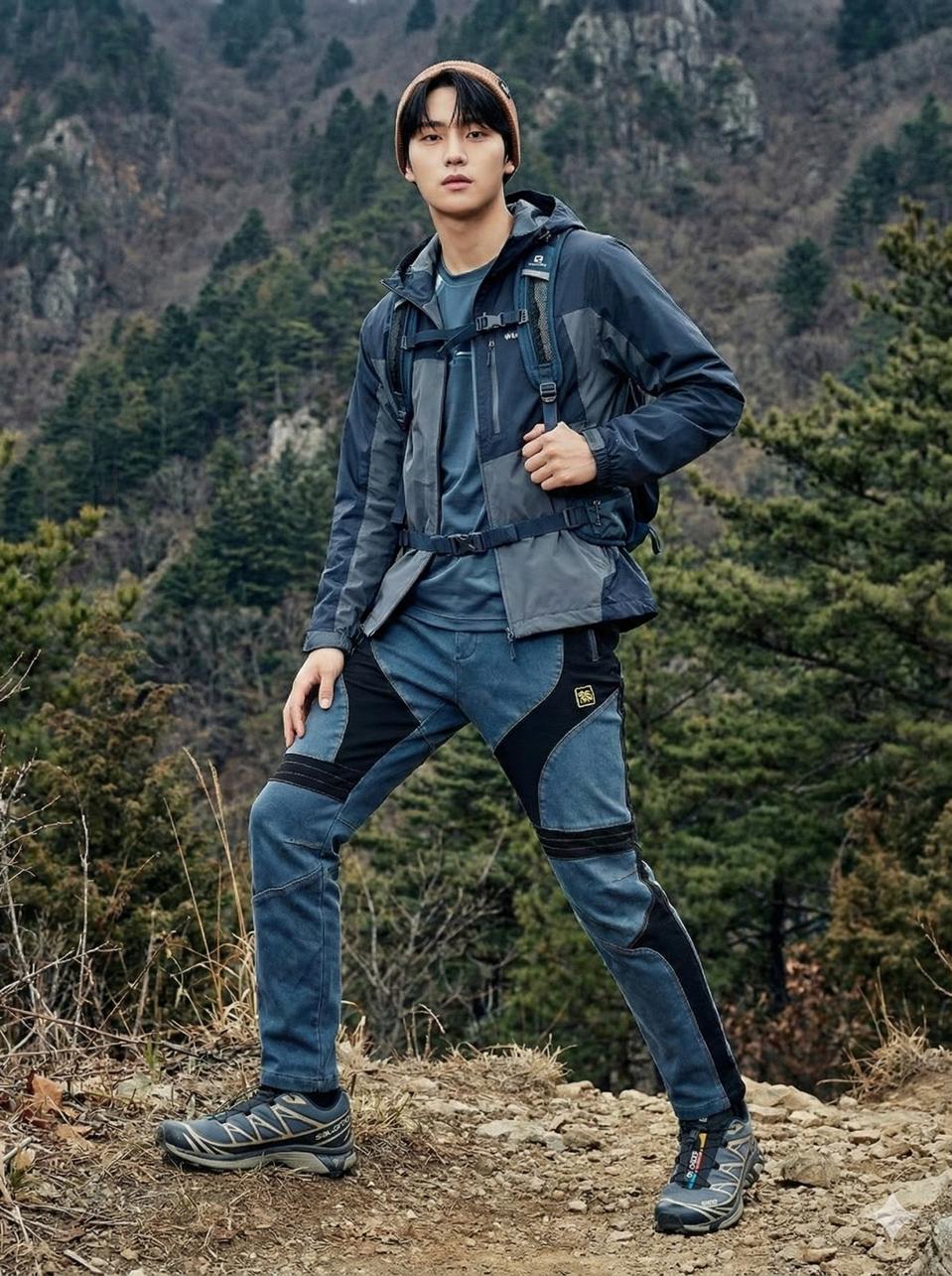 코오롱스포츠 안감기모 등산 바지_XL