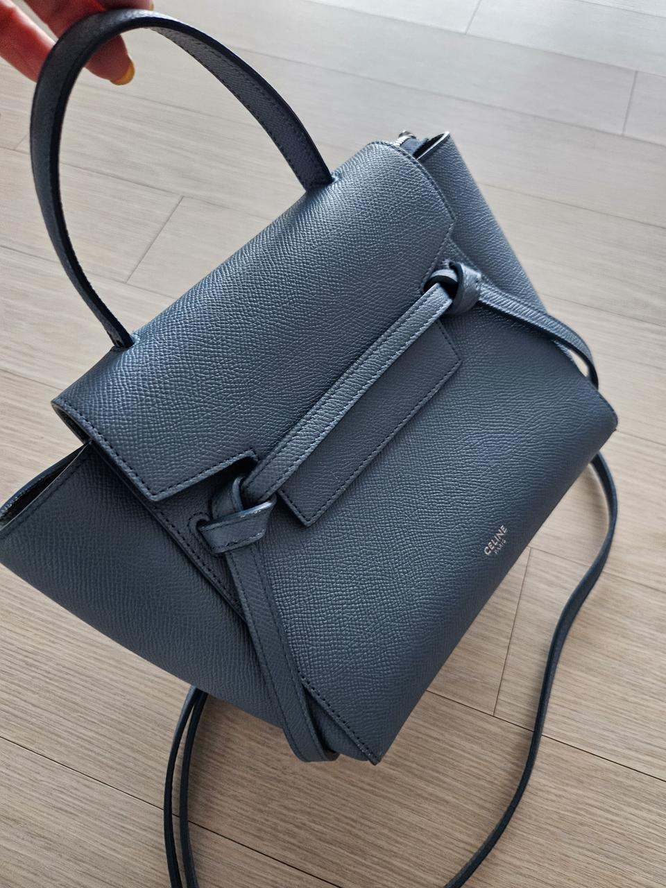 셀린느 벨트백 나노 블루
