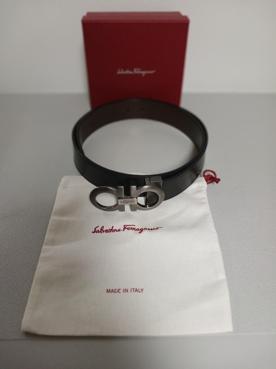 페라가모 벨트 양면 불랙/브라운 풀박스 정품