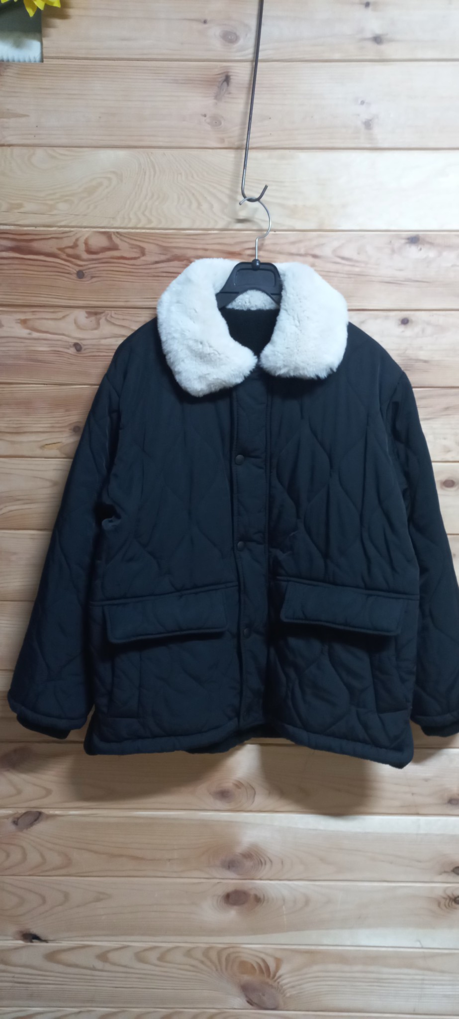 카라퍼 퀼팅 누빔 패딩자켓