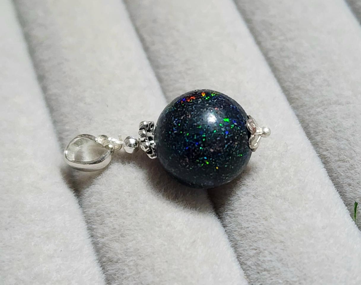 핸드메이드 AAA+ 매트릭스 오팔 은펜던트 (925은)-11.2mm