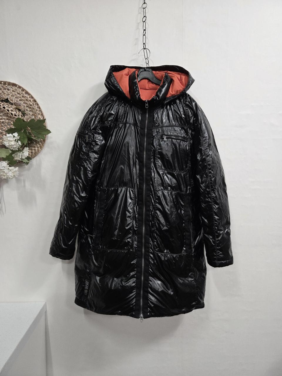 코오롱스포츠 블랙 구스 롱패딩 남)100