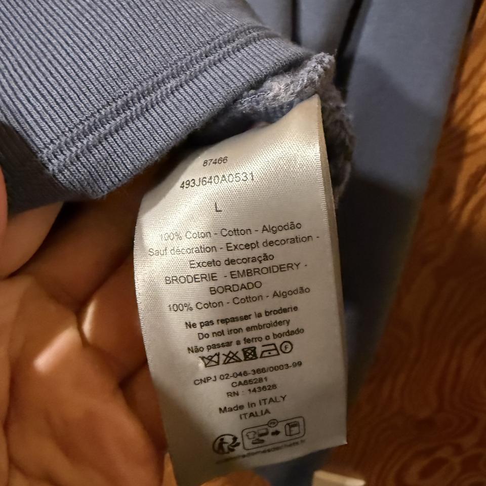 디올 x 스톤아일랜드 콜라보 맨투맨 