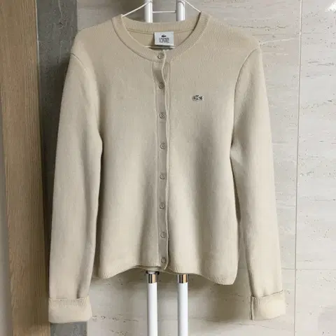 라코스테 라이브 여성 울 가디건 55