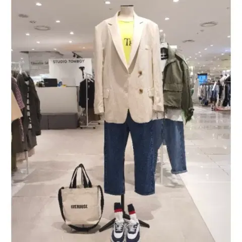 스튜디오 톰보이 오버핏 린넨 자켓 free