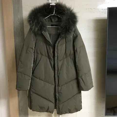 SYSTEM 시스템 라쿤퍼 구스 패딩 55