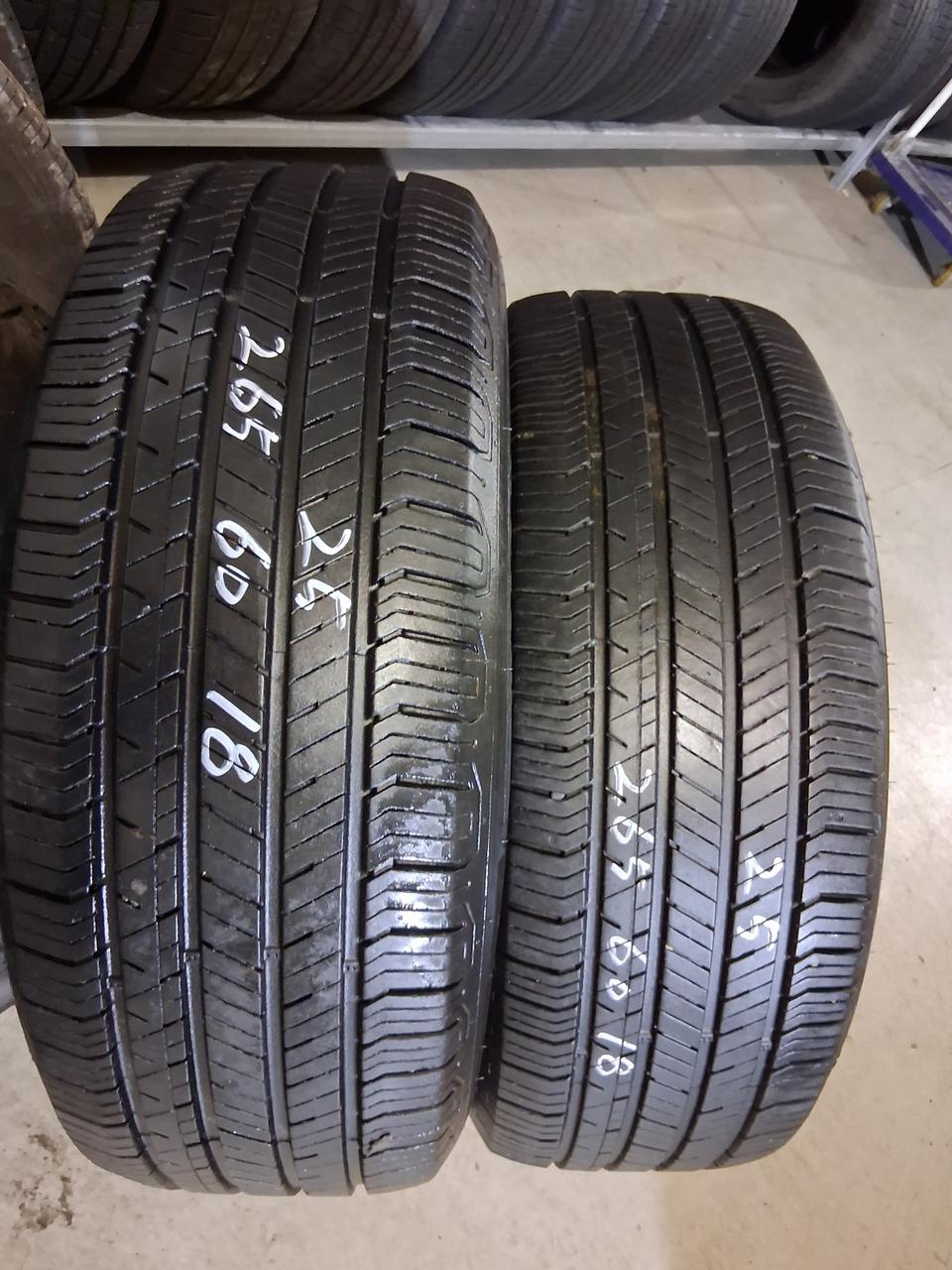 한국25년90%급.2656018중고타이어2개.모하비.체로키.렉스턴.양주동