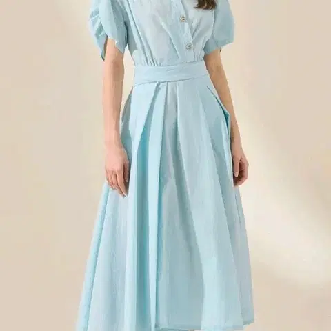 한섬 마인 23'SS 빅카라 나일론 원피스 S 사이즈