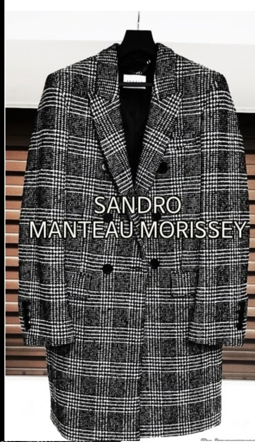 산드로 Sandro 모리세이 체크 코트 105