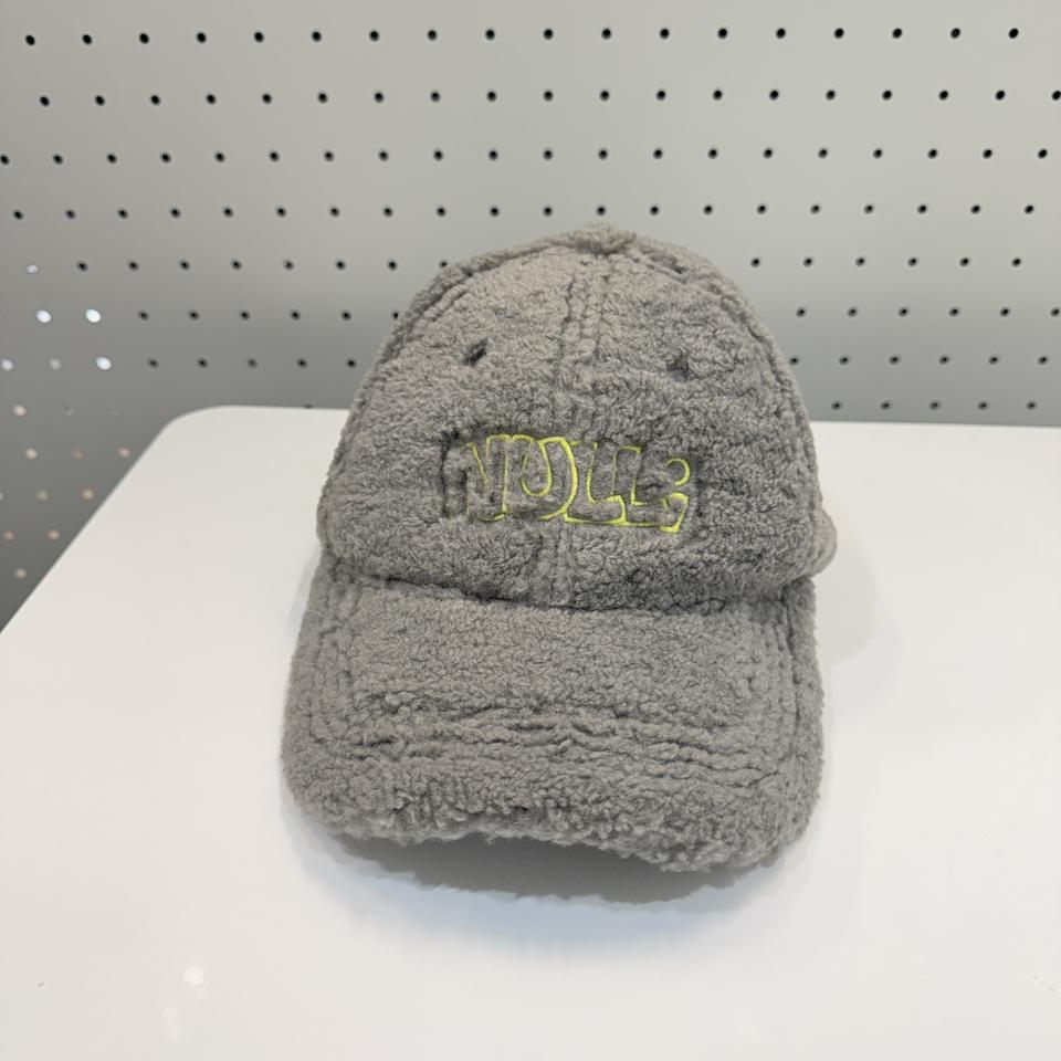 회색 플리스 양털모자 뽀글이 캡 4015