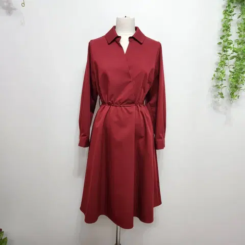 샤틴 롱 셔츠 원피스 S사이즈