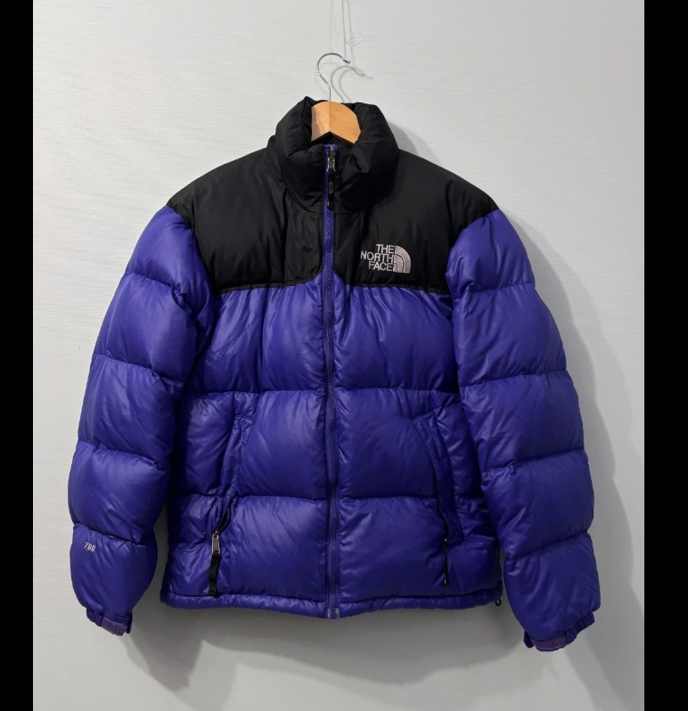 노스페이스 눕시 700 퍼플 패딩 90