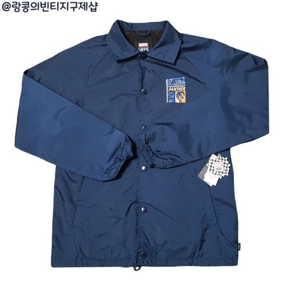 반스 x 마블 올드스쿨 블랙펜서 코치 자켓