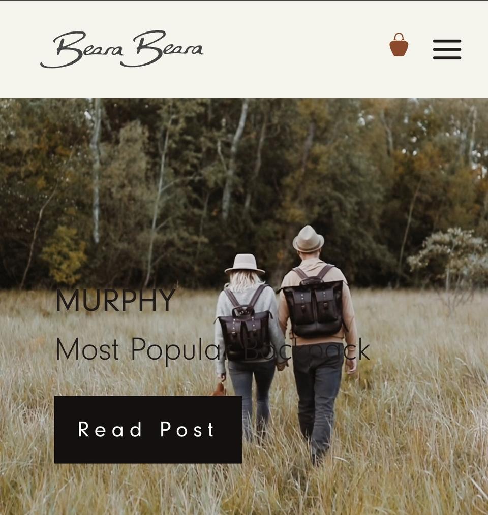 영국 Beara Beara 베라베라 가죽전문브랜드 백팩