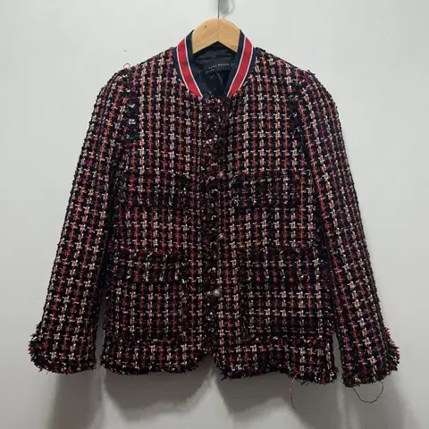 자라 우먼 트위드 자켓 여성 s